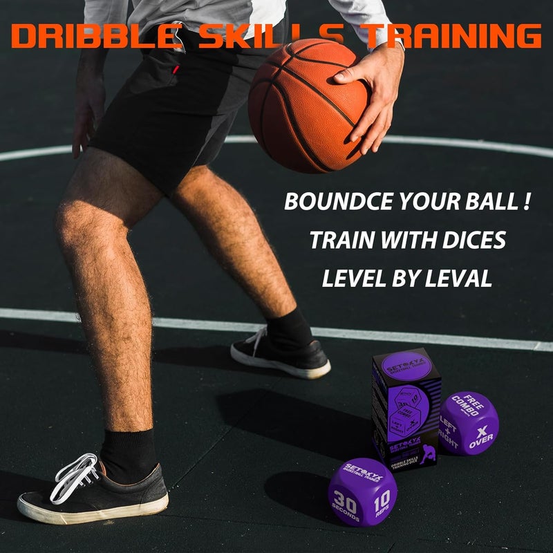 SETOXYX Basketball Dribble Skills Dice Set - Training Equipment - Basketball Gift for Boys.Dribble Skills Training for Beginner and Party Favors - Image 5